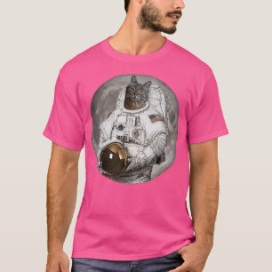 T-shirt Fuzz Aldrin Chats Dans L'Espace Astral Design Cosm