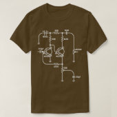 T-shirt Fuzz Pedal Schéma Circuit Musicien Fil À Main Gi (Design devant)