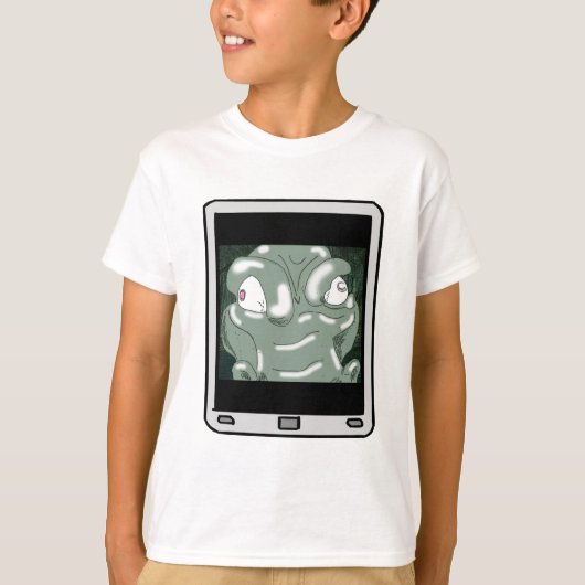 T-shirt Fuzzy Express® Alligator Selfie Kid (Devant)
