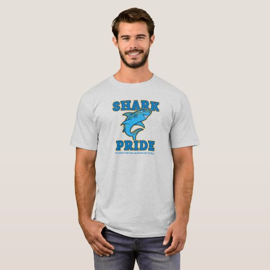 T-shirt FVES Shark Pride, Ash (Devant entier)