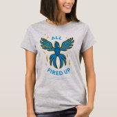 T-shirt FVHS Firedbirds - Toutes fired up, femmes grises (Devant)