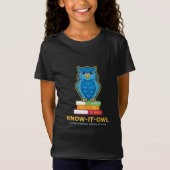 T-Shirt FVMS Know-It-All, Jeunesse Noire (Devant)