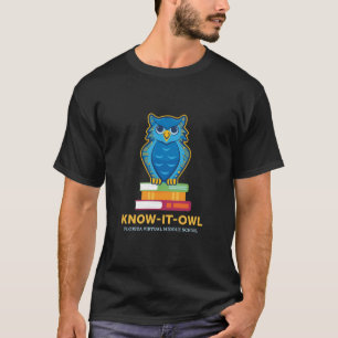 T-shirt FVMS Le Connaît Chouette, Noir