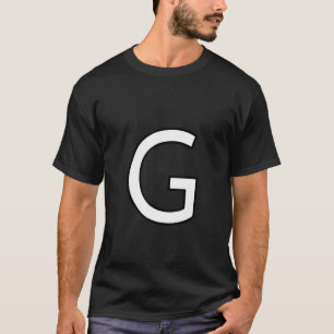 T-shirt G Alphabet majuscule majuscule majuscule majuscule
