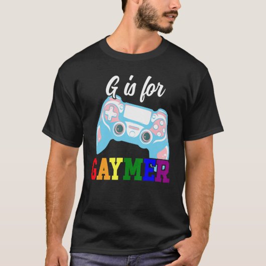T-shirt G Est Pour Gaymer Gaming Controller Gay pride Lgbt (Devant)