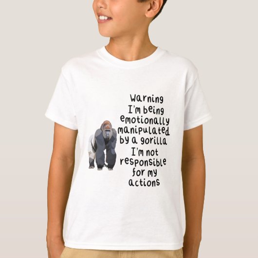 T-shirt G est pour Gorilla (Devant)