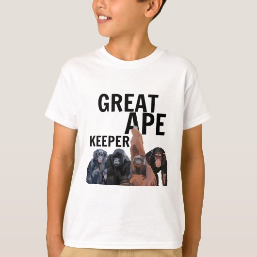 T-shirt G est pour Great Ape Keeper (Devant)