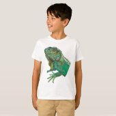 T-shirt G est pour Green Iguana (Devant entier)