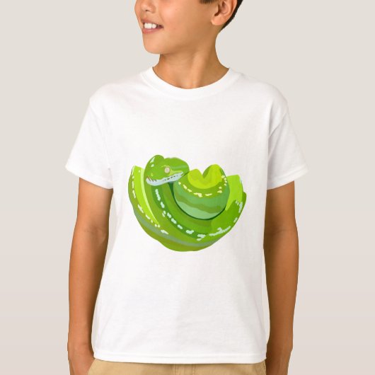 T-shirt G est pour Green Tree Python (Devant)