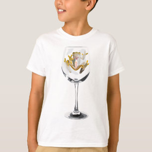 T-shirt G est pour la grenouille en verre