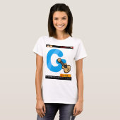 T-shirt G est pour la guitare (Devant entier)