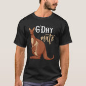 T-shirt G Jour Mate Zoo Animal Aussie Australie Kangaroo (Devant)