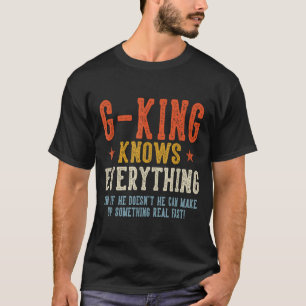 T-shirt G-king sait tout fête des pères rétro vintage