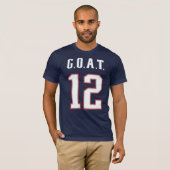T-shirt G.O.A.T. Numéro 12 (Devant entier)