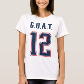 T-shirt G.O.A.T. Numéro 12 (Devant)
