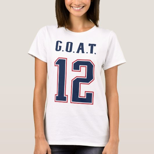 T-shirt G.O.A.T. Numéro 12 (Devant)