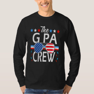 T-shirt G Pa Crew 4 juillet Patriotique American Family Ma