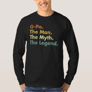 T-shirt G Pa L'Homme Le Mythe La Légende Papa Grand-Père