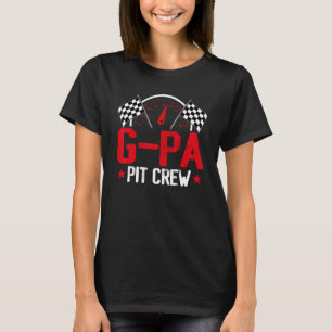 T-shirt G Pa Pit Crew Race Car Anniversaire Fête Racine Fa
