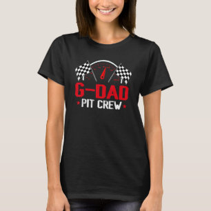 T-shirt G Papa Pit Crew Race Voiture Anniversaire Coupe Fa