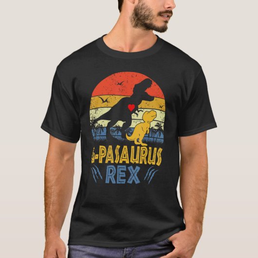 T-shirt G Pasaurus Rex Dinosaur G Pa Saurus Family Matchin (Devant)