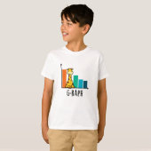 T-shirt G-raph Funny Giraffe Graph Pun (Devant entier)
