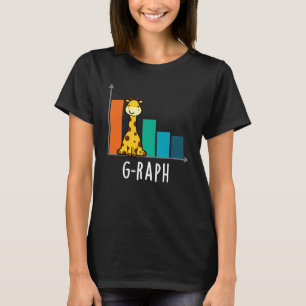 T-shirt G-raph Funny Giraffe Graph Pun Graph Dark BG