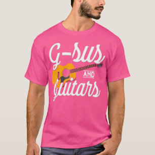 T-shirt G-Sus Et Guitares Drôle Jésus-Christ Guitariste Ch
