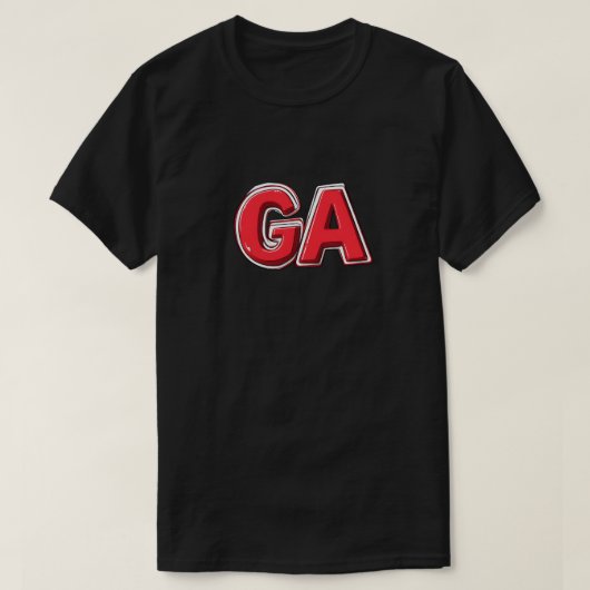 T-shirt GA Géorgie (Design devant)