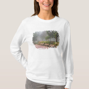T-shirt GA Savannah, Azalées le long d'un trottoir en briq