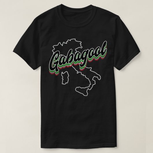 T-shirt Gabagool Capicola Carte alimentaire italienne Ital (Design devant)