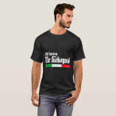 T-shirt Gabagool Italy For Italians Cacola Nj New Jersey (Devant entier)