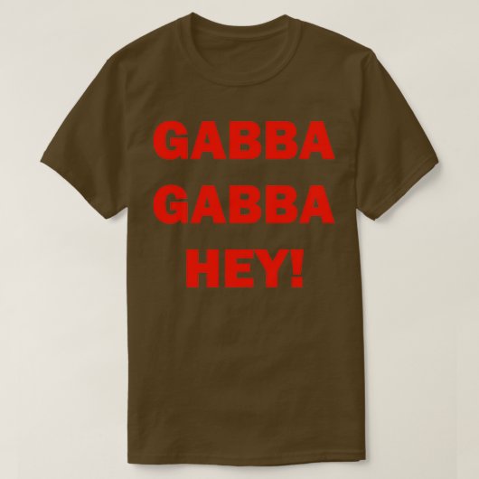 T-SHIRT GABBA GABBA HEY (Design devant)