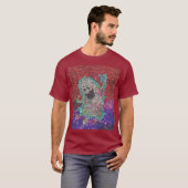 T-shirt Gabbie the Ghost Red Mosaic (Devant entier)