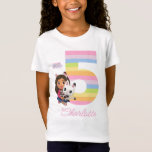 T-shirt Gabby's Dollhouse 5th Birthday<br><div class="desc">Célébrez le 5e anniversaire de votre enfant avec cette mignonne chemise d'anniversaire Gabby's Dollhouse ! Personnalisez en ajoutant le nom de votre enfant !</div>