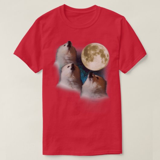 T-shirt Gabe le chien trois Gabe Moon (Design devant)