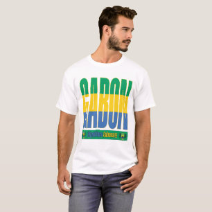 T-shirt Gabon - Conception de texte