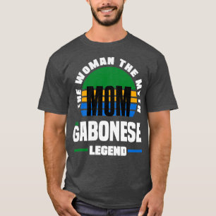 T-shirt Gabon Gabon Gabon Gabon Flag des mères Fête des mè