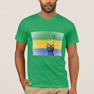 T-shirt Gabon, signe de paix,