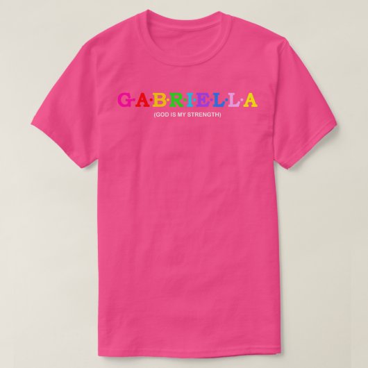 T-shirt Gabriella Dieu est ma force (Design devant)
