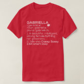T-shirt Gabriella Nom Gabriella Définition Gabriella Fema (Design devant)