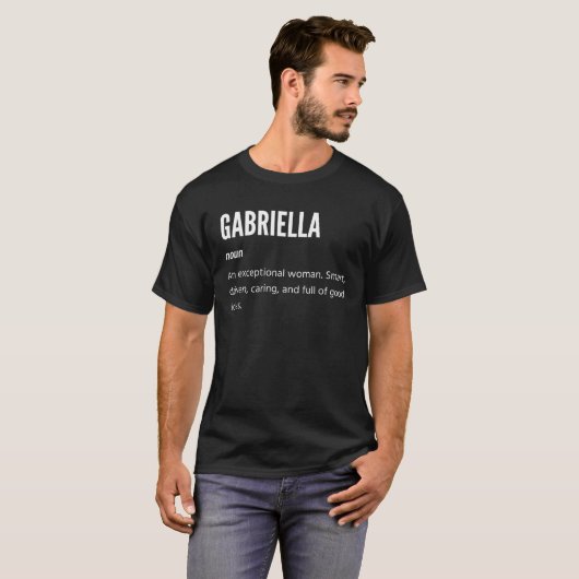 T-shirt Gabriella Noun Une Femme Exceptionnelle (Devant entier)