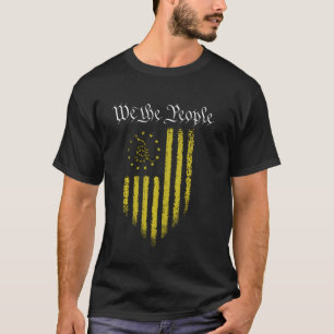 T-shirt Gadsden Betsy Ross Drapeau Vintage Vieux Nous Le P