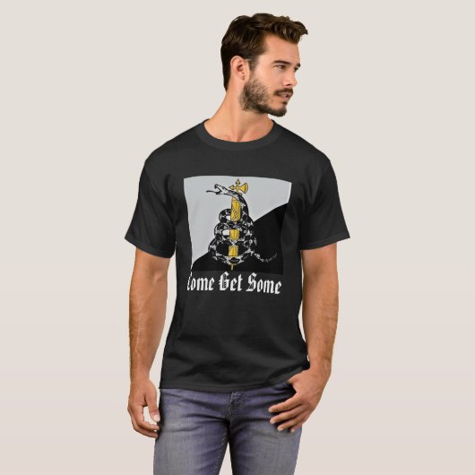 T-shirt Gadsden - venu en obtenez (Devant entier)