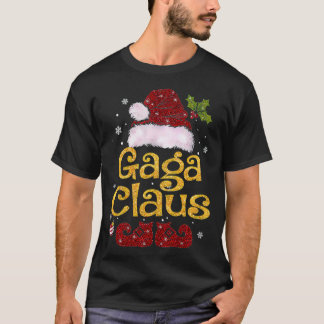 T-shirt Gaga Claus Christmas Pajama Family Matching Xmas