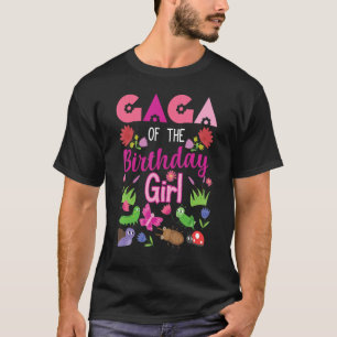 T-shirt Gaga De L'Anniversaire Fille Bug Insect Anniversai