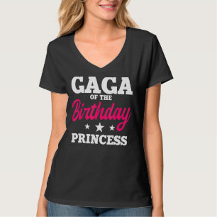 T-shirt Gaga De L'Anniversaire Princess Party Anniversaire