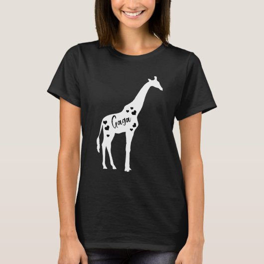 T-shirt Gaga Giraffe Grand-parents Jour Safari Zoo Grand-M (Devant)