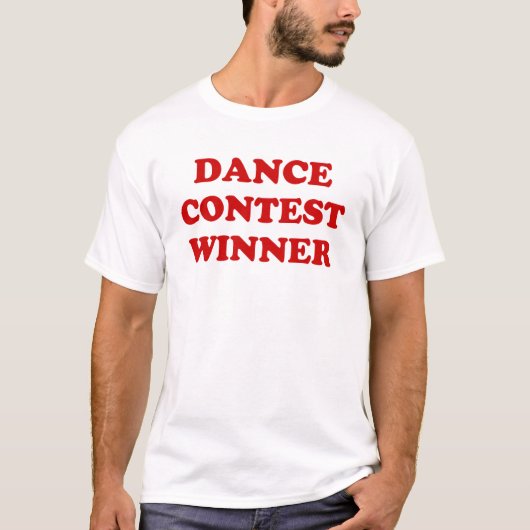 T-shirt Gagnant de concours de danse (Devant)