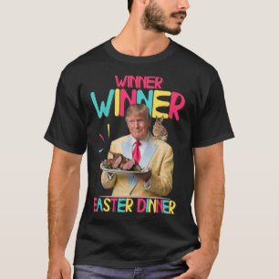 T-shirt Gagnant Dîner de Pâques Drôle Funny Trump Bunny Ha